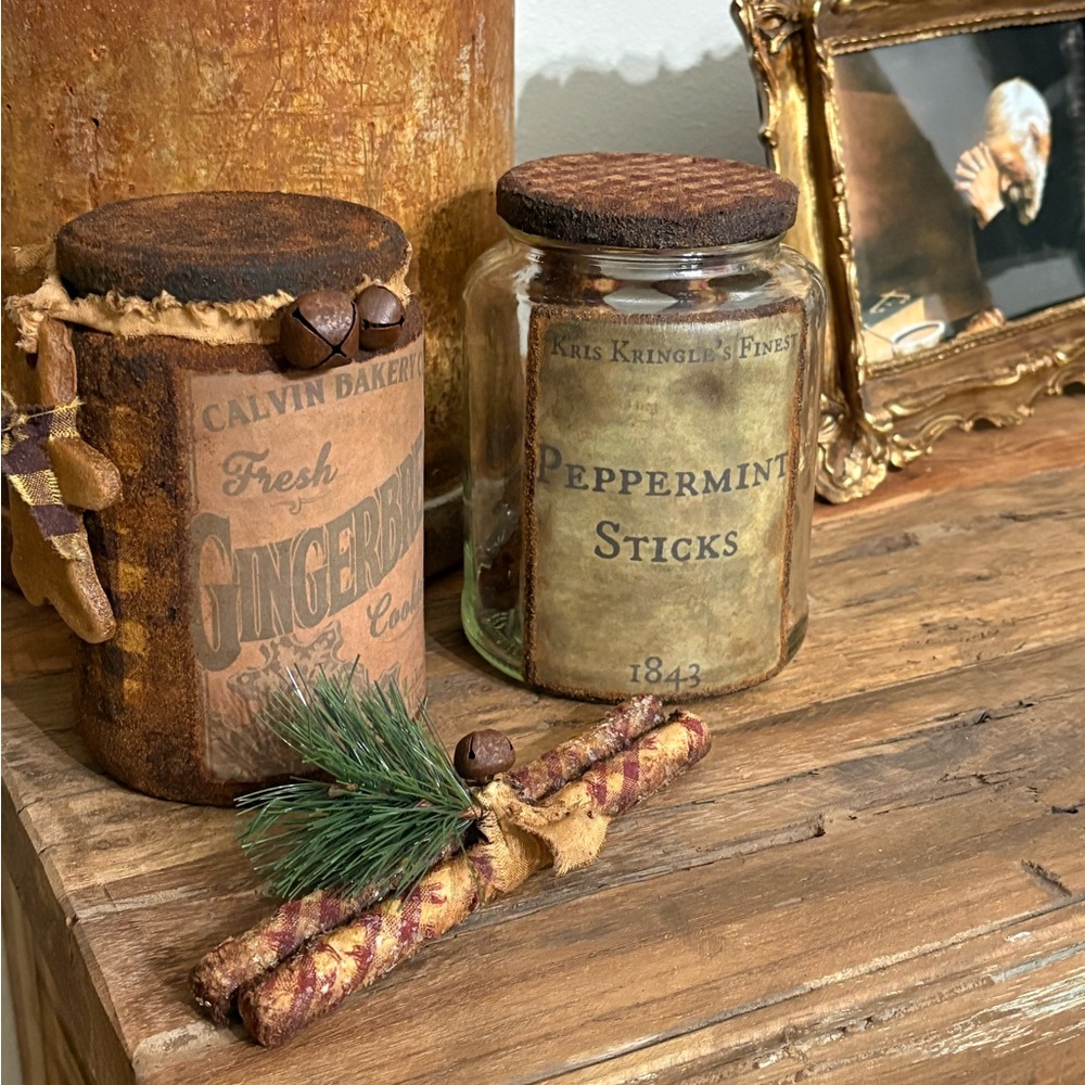 Primitive Style Gingerbread Jar